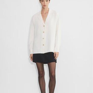 Aritzia WILFRED Freeform Shirt Relaxed Japanese crepe button up shirt Size 2XS